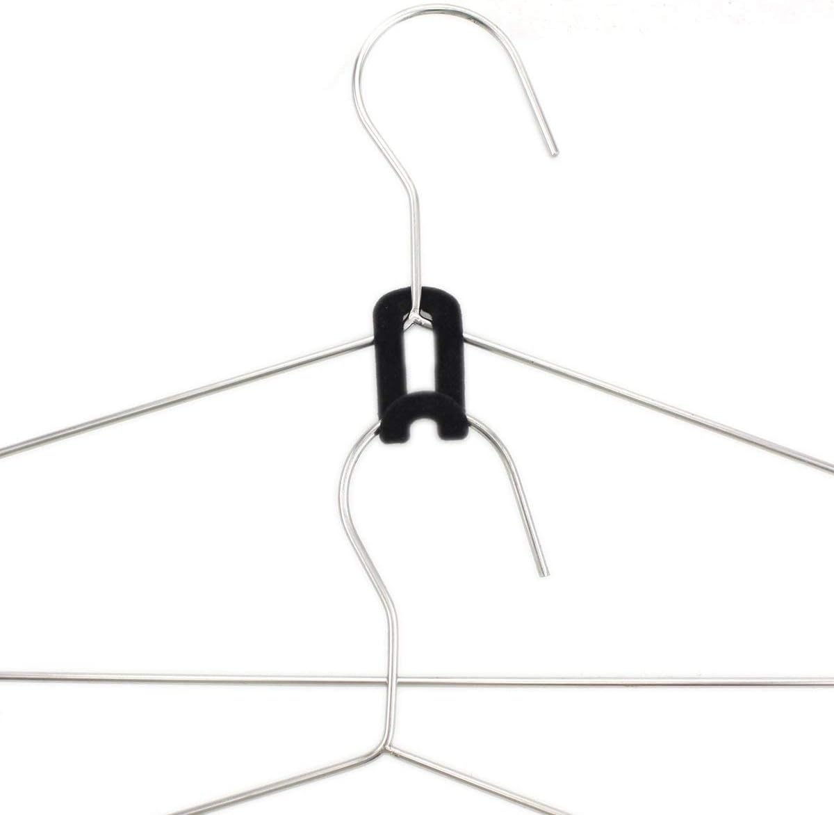 Closet Hanger Connector Hook – 1×1.8 Inch Non-Slip Space Saving Hook for Wardrobe Organization