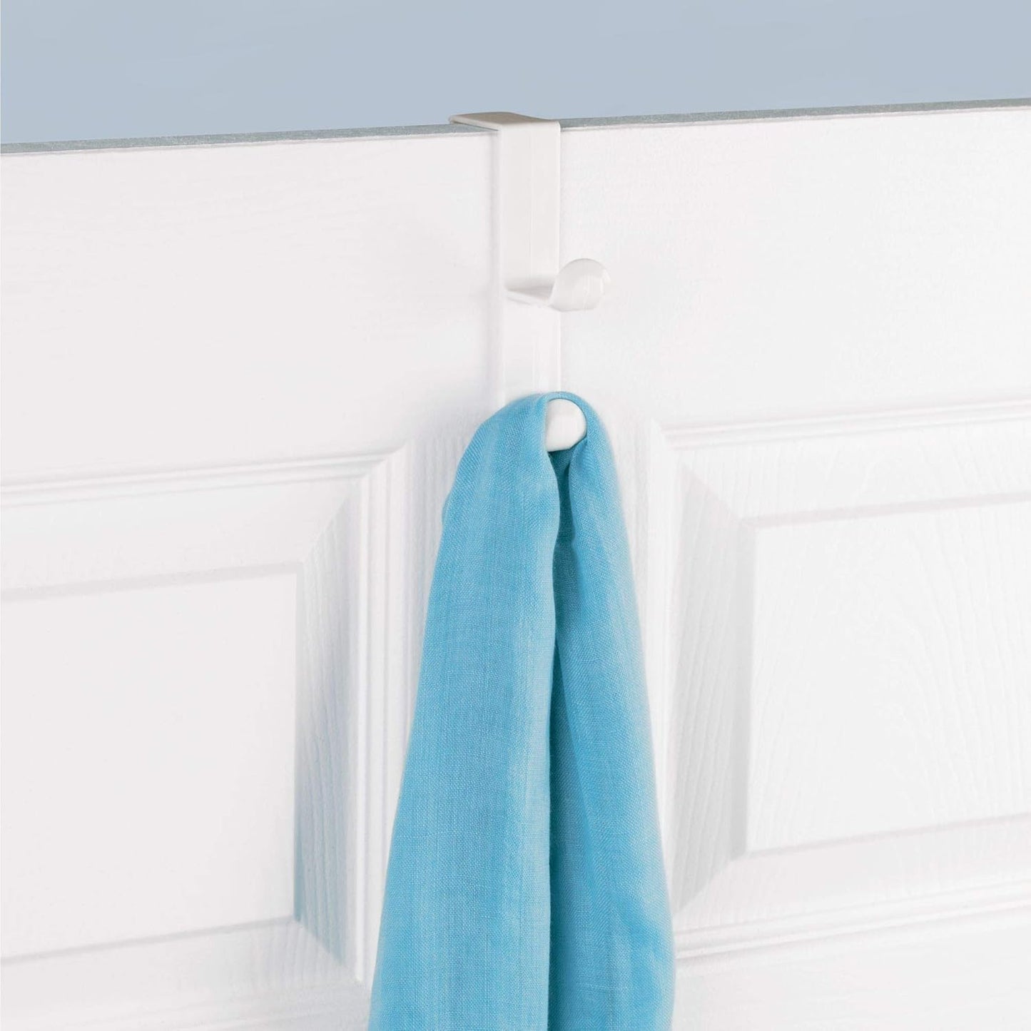 Set of 3 Over-the-Door Double Hooks – No-Drill Multi-Purpose Hangers for Clothes, Bags, Towels
