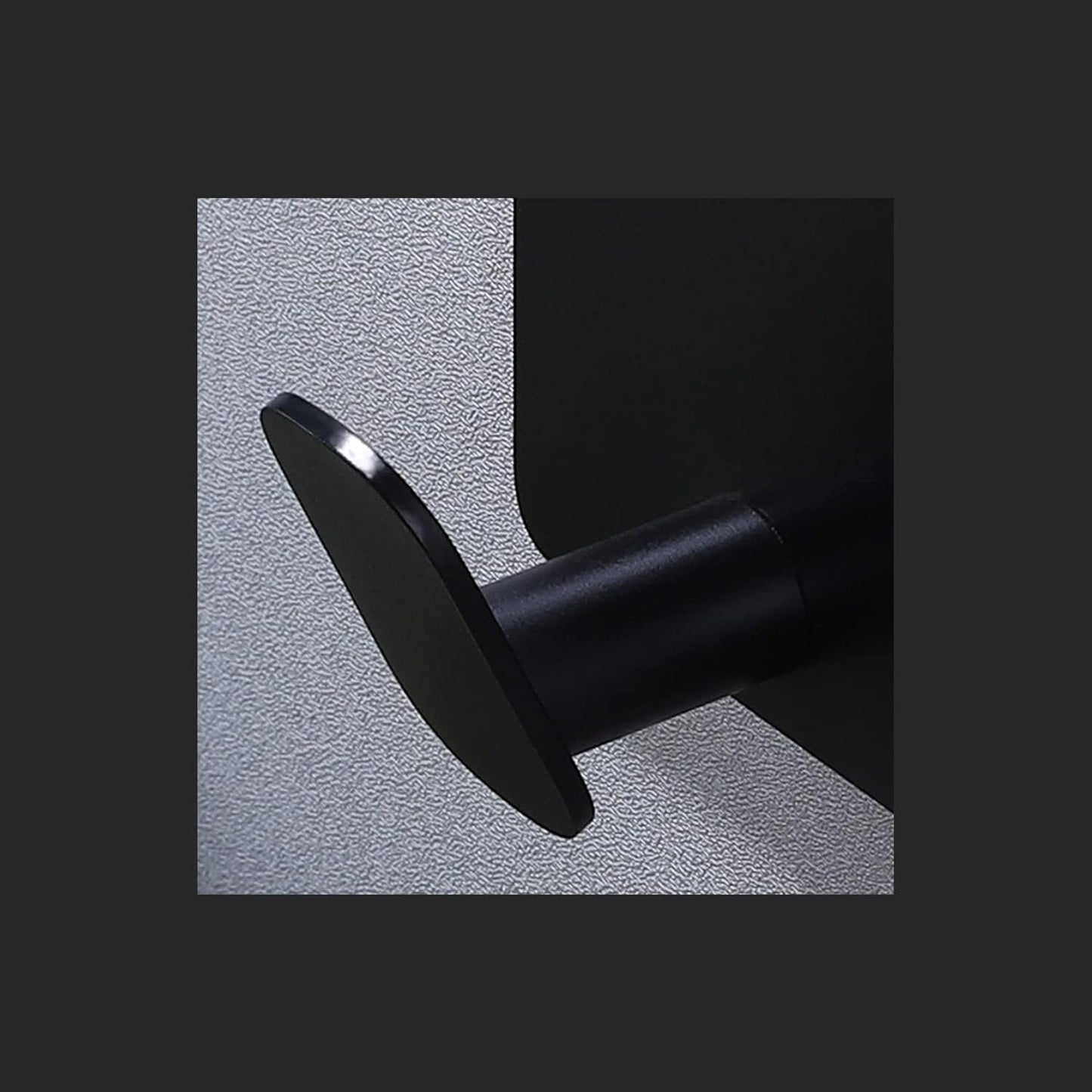 4 Pcs Black Adhesive Wall Hooks – No-Drill Strong Hold Hangers for Bathroom, Kitchen, and Home Organization