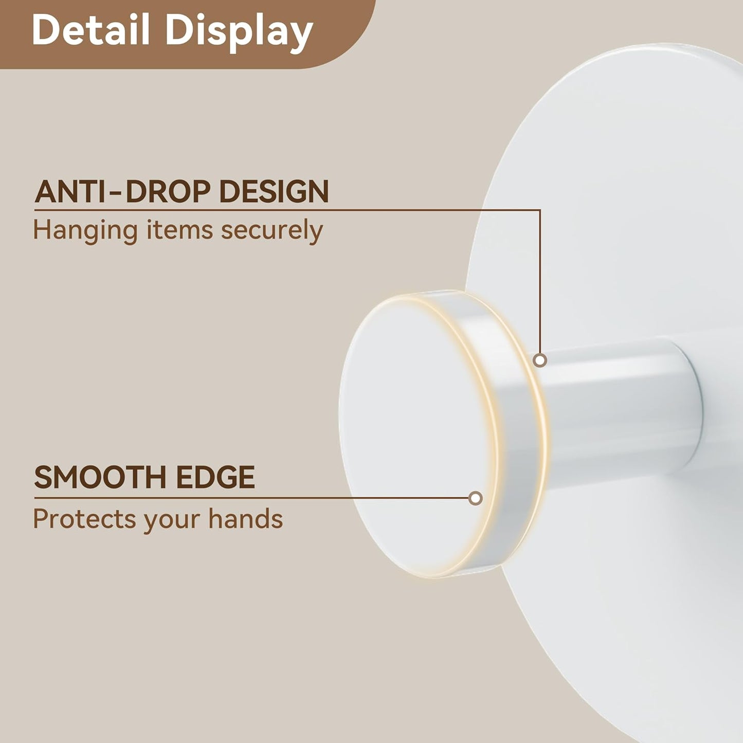 Round Adhesive Wall Hooks – No-Drill Multi-Purpose Strong Hangers for Bathroom, Kitchen, and Home Organization