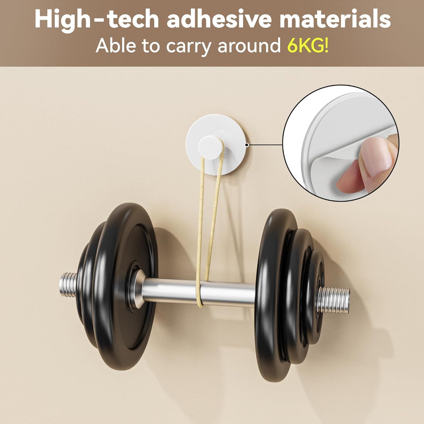 Round Adhesive Wall Hooks – No-Drill Multi-Purpose Strong Hangers for Bathroom, Kitchen, and Home Organization