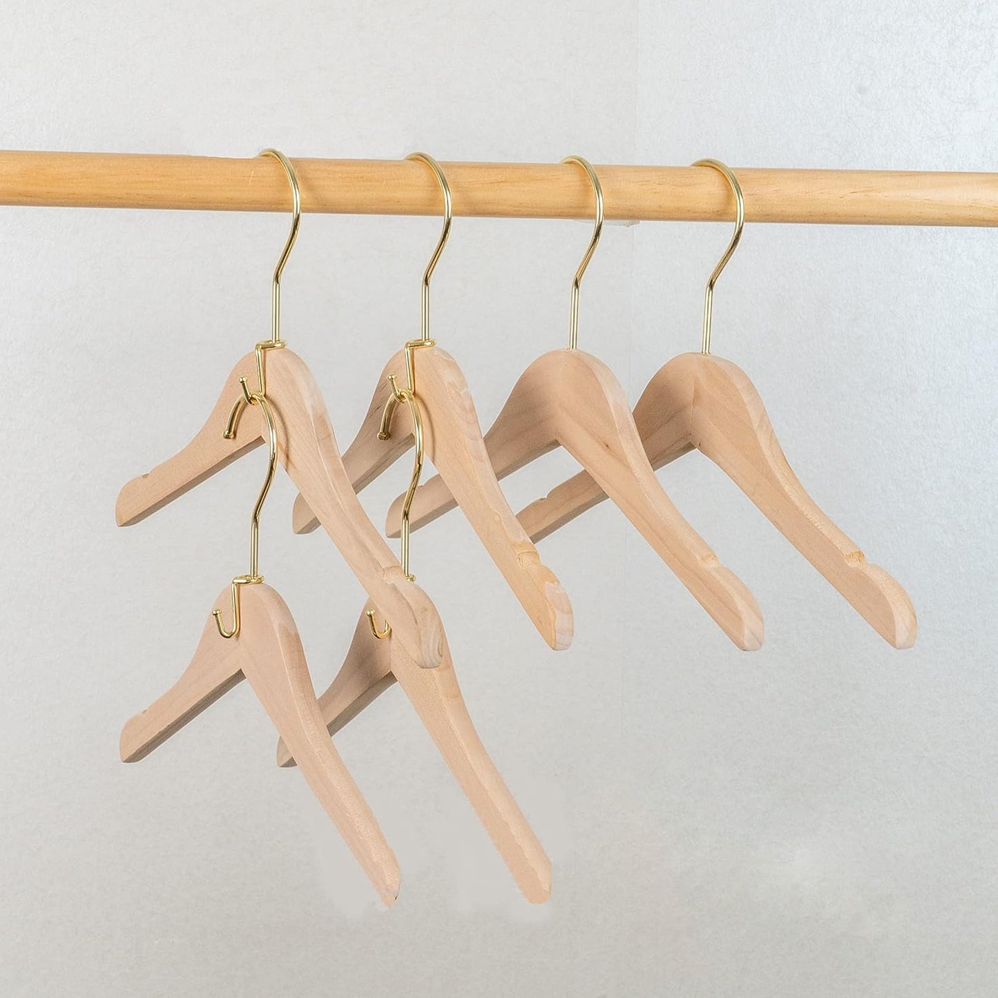 36 Pcs Gold Clothes Hanger Connector Hooks – Durable Metal Space Saving Closet Extenders